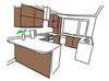 G Shaped Kitchen